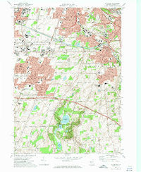 Pittsford New York Historical topographic map, 1:24000 scale, 7.5 X 7.5 Minute, Year 1971