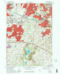 Pittsford New York Historical topographic map, 1:24000 scale, 7.5 X 7.5 Minute, Year 1971