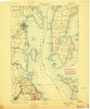 Plattsburg New York Historical topographic map, 1:62500 scale, 15 X 15 Minute, Year 1894