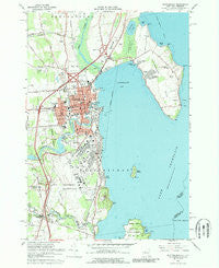 Plattsburgh New York Historical topographic map, 1:24000 scale, 7.5 X 7.5 Minute, Year 1966