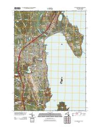 Plattsburgh New York Historical topographic map, 1:24000 scale, 7.5 X 7.5 Minute, Year 2012