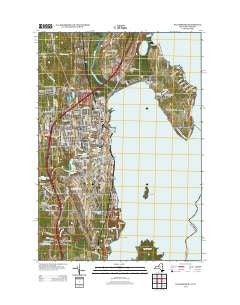 Plattsburgh New York Historical topographic map, 1:24000 scale, 7.5 X 7.5 Minute, Year 2013