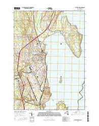 Plattsburgh New York Current topographic map, 1:24000 scale, 7.5 X 7.5 Minute, Year 2016
