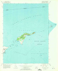 Plum Island New York Historical topographic map, 1:24000 scale, 7.5 X 7.5 Minute, Year 1954