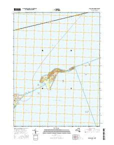 Plum Island New York Current topographic map, 1:24000 scale, 7.5 X 7.5 Minute, Year 2016
