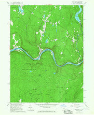 Pond Eddy New York Historical topographic map, 1:24000 scale, 7.5 X 7.5 Minute, Year 1965