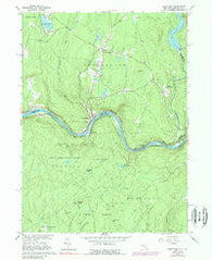 Pond Eddy New York Historical topographic map, 1:24000 scale, 7.5 X 7.5 Minute, Year 1965