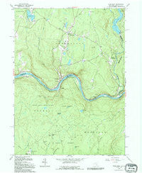 Pond Eddy New York Historical topographic map, 1:24000 scale, 7.5 X 7.5 Minute, Year 1992