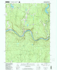 Pond Eddy New York Historical topographic map, 1:24000 scale, 7.5 X 7.5 Minute, Year 1997