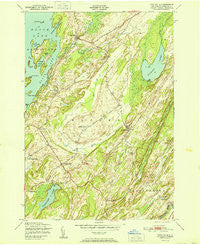 Pope Mills New York Historical topographic map, 1:24000 scale, 7.5 X 7.5 Minute, Year 1951