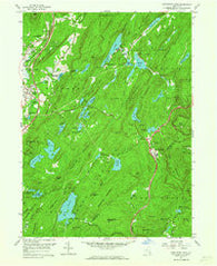 Popolopen Lake New York Historical topographic map, 1:24000 scale, 7.5 X 7.5 Minute, Year 1957