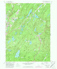Popolopen Lake New York Historical topographic map, 1:24000 scale, 7.5 X 7.5 Minute, Year 1957