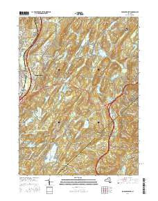Popolopen Lake New York Current topographic map, 1:24000 scale, 7.5 X 7.5 Minute, Year 2016