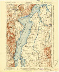 Port Henry Vermont Historical topographic map, 1:62500 scale, 15 X 15 Minute, Year 1898
