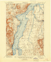 Port Henry Vermont Historical topographic map, 1:62500 scale, 15 X 15 Minute, Year 1898