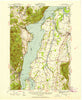 Port Henry Vermont Historical topographic map, 1:62500 scale, 15 X 15 Minute, Year 1945