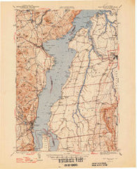 Port Henry Vermont Historical topographic map, 1:62500 scale, 15 X 15 Minute, Year 1947