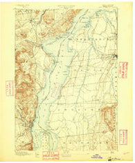 Port Henry Vermont Historical topographic map, 1:62500 scale, 15 X 15 Minute, Year 1894
