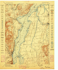 Port Henry Vermont Historical topographic map, 1:62500 scale, 15 X 15 Minute, Year 1898