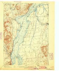 Port Henry Vermont Historical topographic map, 1:62500 scale, 15 X 15 Minute, Year 1898