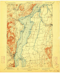 Port Henry Vermont Historical topographic map, 1:62500 scale, 15 X 15 Minute, Year 1898