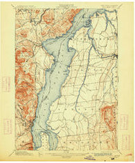 Port Henry Vermont Historical topographic map, 1:62500 scale, 15 X 15 Minute, Year 1898