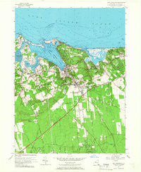 Port Jefferson New York Historical topographic map, 1:24000 scale, 7.5 X 7.5 Minute, Year 1955