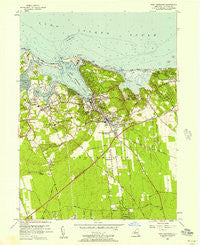 Port Jefferson New York Historical topographic map, 1:24000 scale, 7.5 X 7.5 Minute, Year 1955