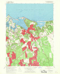 Port Jefferson New York Historical topographic map, 1:24000 scale, 7.5 X 7.5 Minute, Year 1967