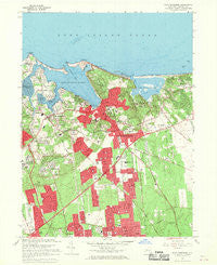 Port Jefferson New York Historical topographic map, 1:24000 scale, 7.5 X 7.5 Minute, Year 1967