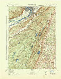 Port Jervis South New York Historical topographic map, 1:31680 scale, 7.5 X 7.5 Minute, Year 1943