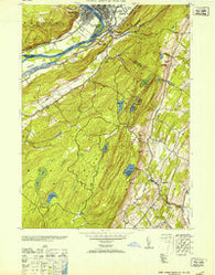 Port Jervis South New York Historical topographic map, 1:24000 scale, 7.5 X 7.5 Minute, Year 1953