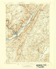 Port Jervis New York Historical topographic map, 1:62500 scale, 15 X 15 Minute, Year 1906