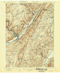 Port Jervis New York Historical topographic map, 1:62500 scale, 15 X 15 Minute, Year 1908