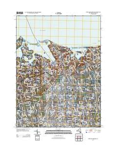 Port Jefferson New York Historical topographic map, 1:24000 scale, 7.5 X 7.5 Minute, Year 2013