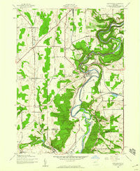Portageville New York Historical topographic map, 1:24000 scale, 7.5 X 7.5 Minute, Year 1943