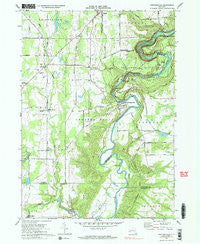 Portageville New York Historical topographic map, 1:24000 scale, 7.5 X 7.5 Minute, Year 1972