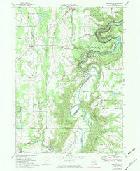 Portageville New York Historical topographic map, 1:24000 scale, 7.5 X 7.5 Minute, Year 1972