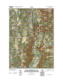Portageville New York Historical topographic map, 1:24000 scale, 7.5 X 7.5 Minute, Year 2013