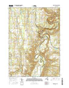 Portageville New York Current topographic map, 1:24000 scale, 7.5 X 7.5 Minute, Year 2016