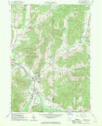 Portville New York Historical topographic map, 1:24000 scale, 7.5 X 7.5 Minute, Year 1961