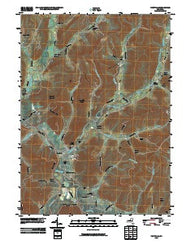 Portville New York Historical topographic map, 1:24000 scale, 7.5 X 7.5 Minute, Year 2010