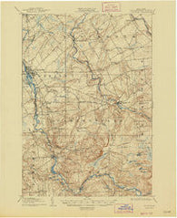 Potsdam New York Historical topographic map, 1:62500 scale, 15 X 15 Minute, Year 1908