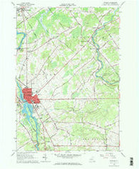 Potsdam New York Historical topographic map, 1:24000 scale, 7.5 X 7.5 Minute, Year 1964
