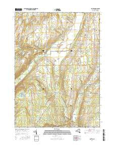 Potter New York Current topographic map, 1:24000 scale, 7.5 X 7.5 Minute, Year 2016