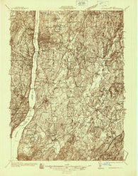 Poughkeepsie New York Historical topographic map, 1:48000 scale, 15 X 15 Minute, Year 1936