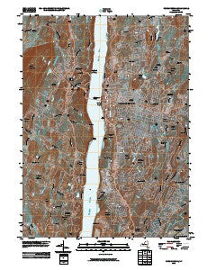 Poughkeepsie New York Historical topographic map, 1:24000 scale, 7.5 X 7.5 Minute, Year 2010