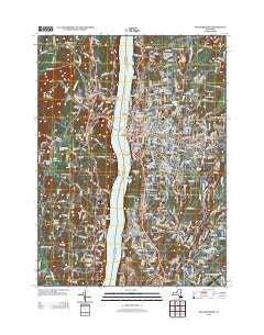 Poughkeepsie New York Historical topographic map, 1:24000 scale, 7.5 X 7.5 Minute, Year 2013