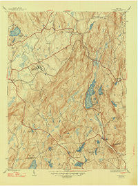 Poughquag New York Historical topographic map, 1:24000 scale, 7.5 X 7.5 Minute, Year 1948