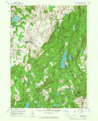 Poughquag New York Historical topographic map, 1:24000 scale, 7.5 X 7.5 Minute, Year 1960